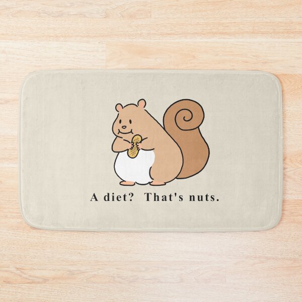 Item preview, Cute Kawaii Fat Chubby Squirrel with Peanut Meme Joke Funny Art Animal   designed and sold by Marinaaa010.