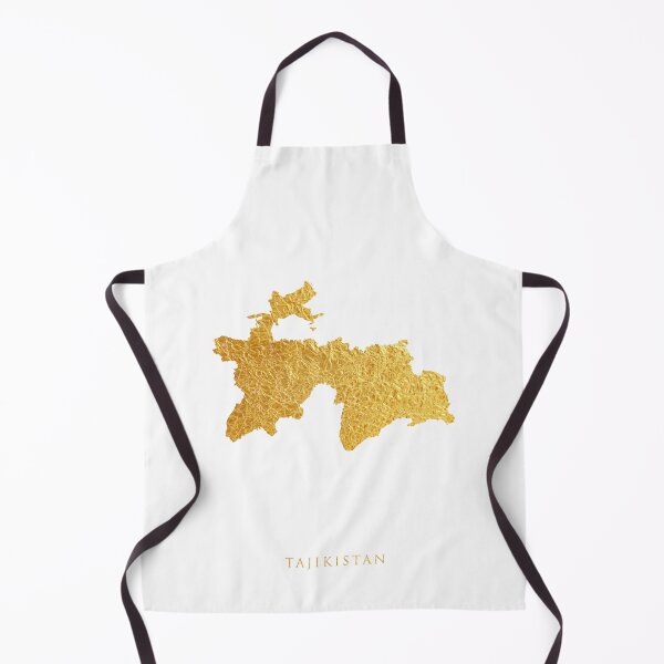 Item preview, Tajikistan Gold Map designed and sold by ArtPrints.