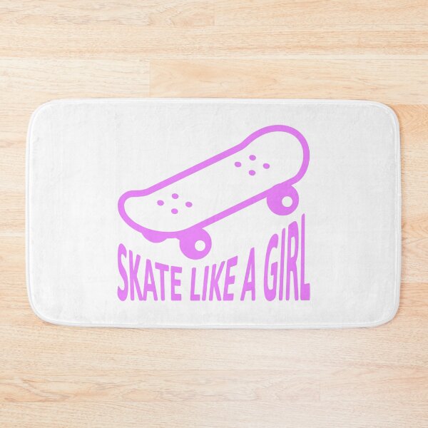 Item preview, Skate Like A Girl! Girl Skateboard Pink designed and sold by PMCreative.