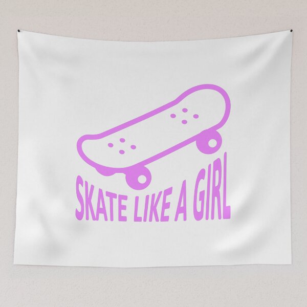 Item preview, Skate Like A Girl! Girl Skateboard Pink designed and sold by PMCreative.