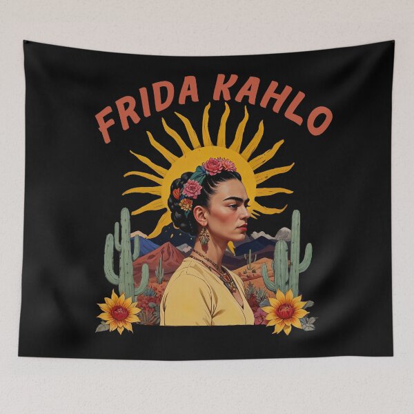 Item preview,  Frida Kahlo sun and desert landscape  |  Vintager Frida kahlo art designed and sold by TeeARTHY.