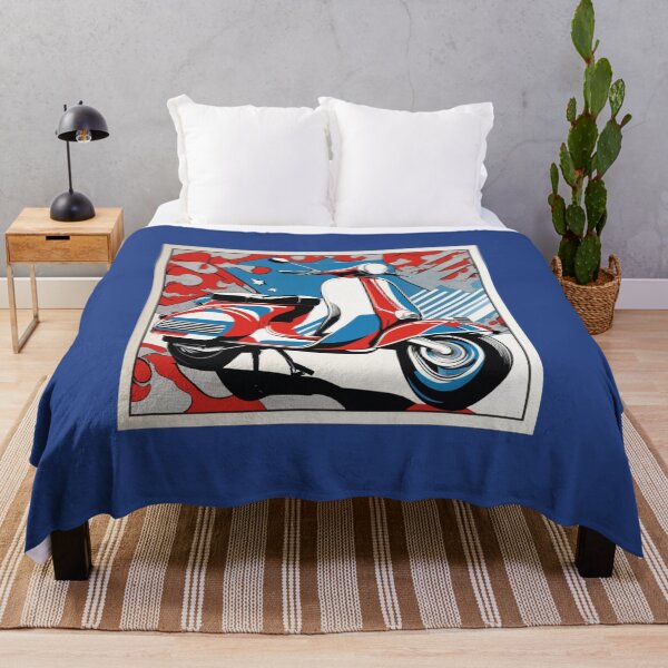 Item preview, Red White Blue pop art Mod Retro Scooter mod design designed and sold by ModSupporters.