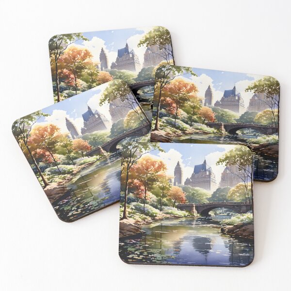 Item preview, Central Park: Tranquil Watercolor Scene Unveiled designed and sold by LSVart.