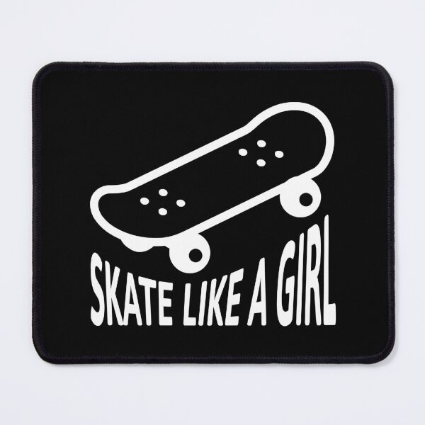 Item preview, Skate Like A Girl! Girl Skateboard Black And White designed and sold by PMCreative.