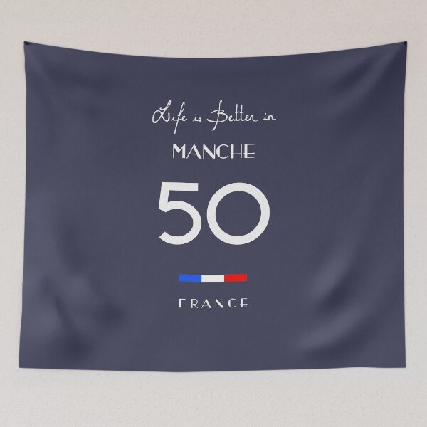 Item preview, Life is better in MANCHE Number 50 Normandie France designed and sold by frenchsalsa.