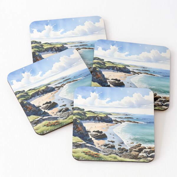 Item preview, Tranquil Beauty: Anglesey Beach in Wales designed and sold by LSVart.