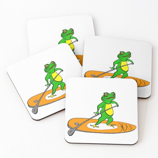 Item preview, Paddle Boarding Frog designed and sold by MANUMONY.