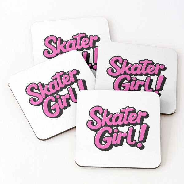 Item preview, Skater Girl! Pink Girl Skateboard designed and sold by PMCreative.