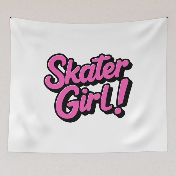 Item preview, Skater Girl! Pink Girl Skateboard designed and sold by PMCreative.