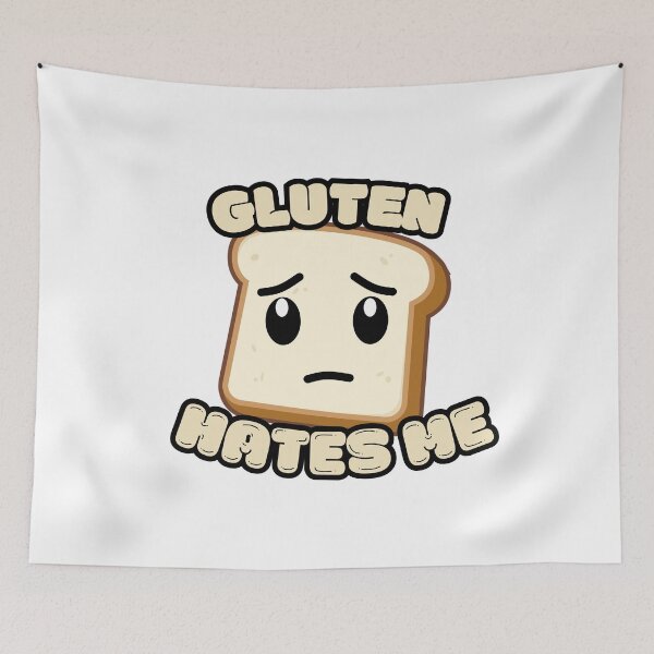 Item preview, Gluten Hates Me Gluten Intolerant designed and sold by Flying Alligator.