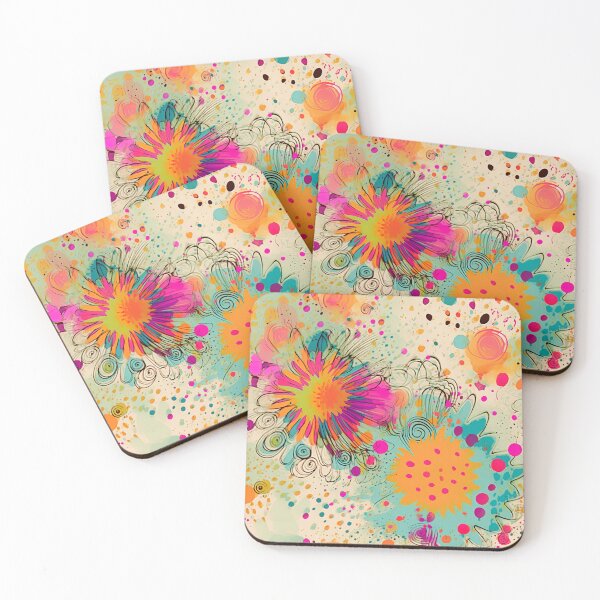 Item preview, Vibrant Floral Retro Psychedelic Pattern designed and sold by bubblegoth.