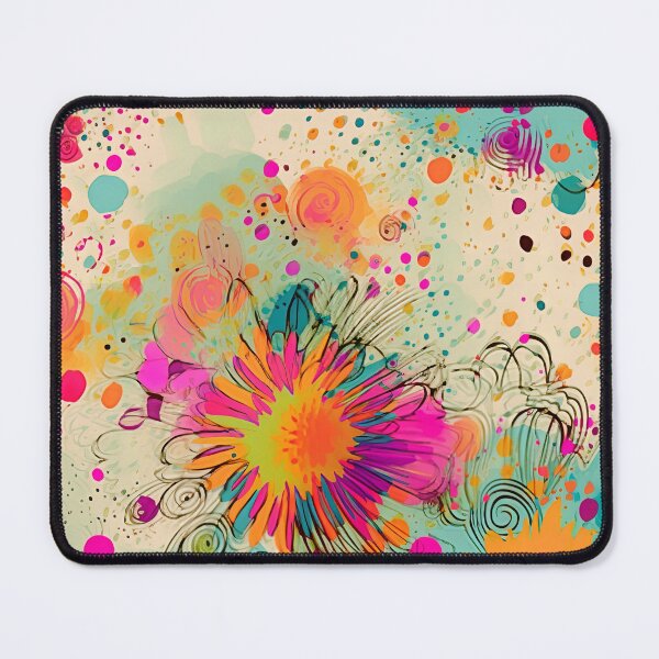 Item preview, Vibrant Floral Retro Psychedelic Pattern designed and sold by bubblegoth.