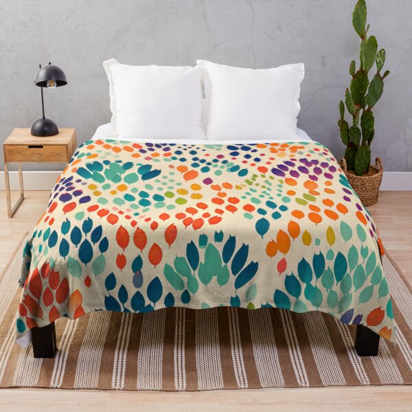 Item preview, Colorful Abstract Floral Stamp Pattern designed and sold by bubblegoth.