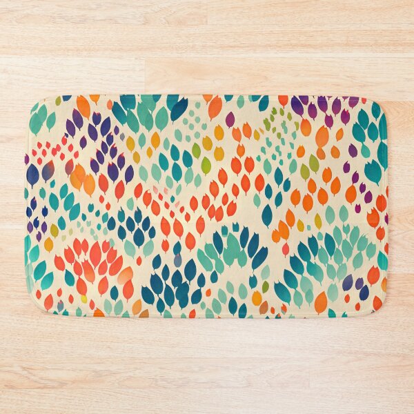 Item preview, Colorful Abstract Floral Stamp Pattern designed and sold by bubblegoth.