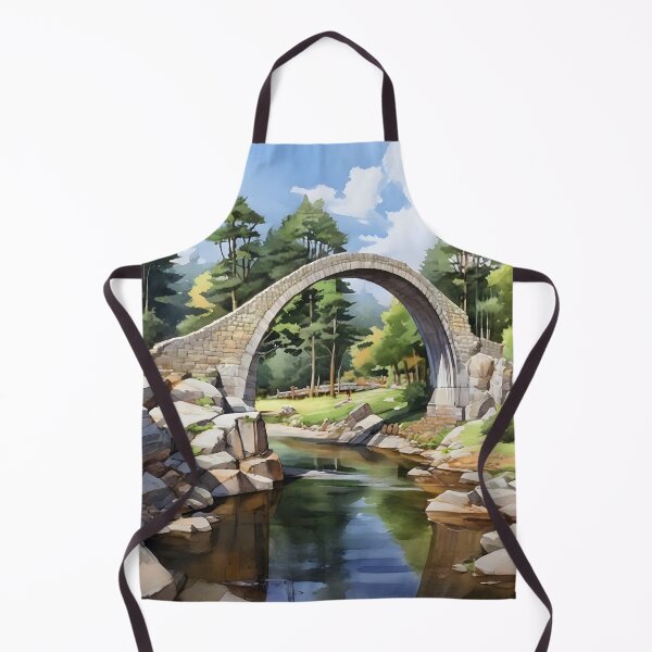 Item preview, Carrbridge in Scotland: Watercolor Landscape Serenity designed and sold by LSVart.