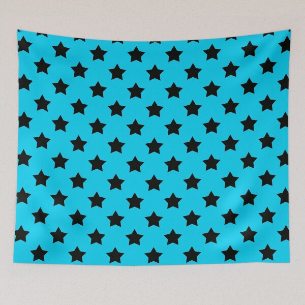 Item preview, Black Stars Blue Background designed and sold by PatternTitan.