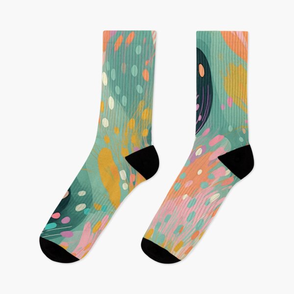 Item preview, Colorful Abstract Whimsical Floral Pattern designed and sold by bubblegoth.