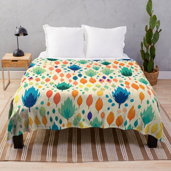 Item preview, Vibrant Abstract Floral Pattern designed and sold by bubblegoth.