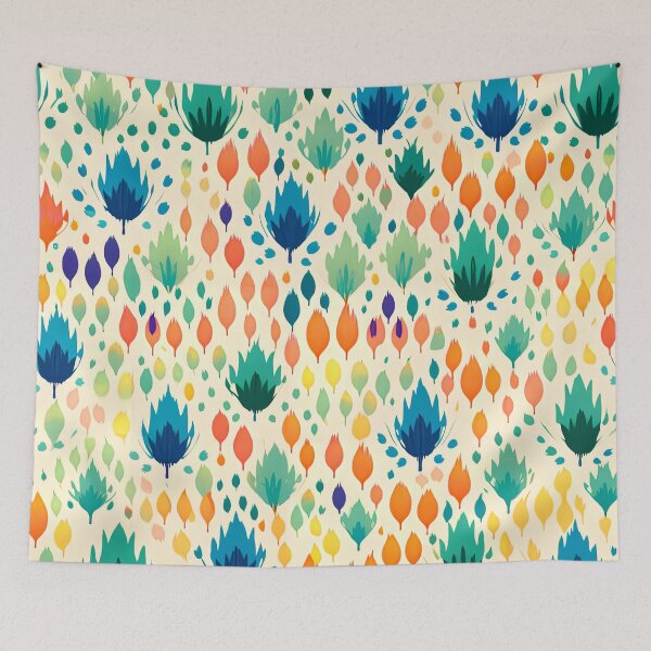 Item preview, Vibrant Abstract Floral Pattern designed and sold by bubblegoth.
