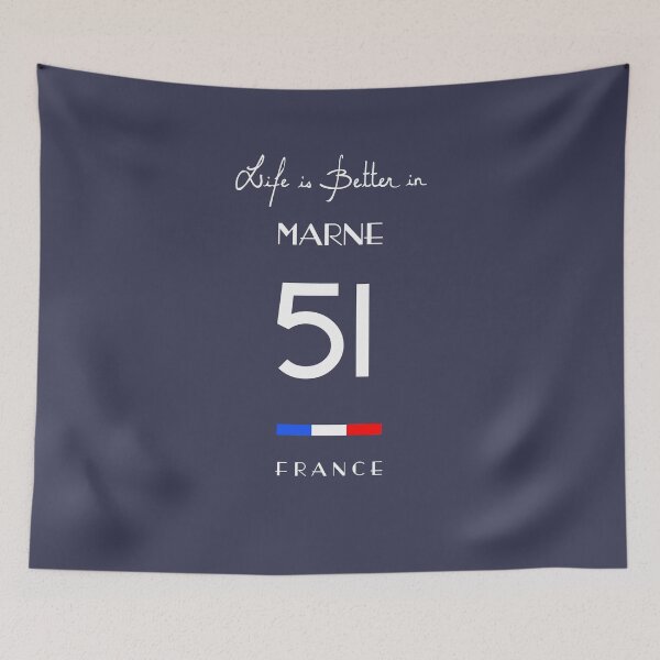 Item preview, Life is better in MARNE Number 51 Reims Grand Est France designed and sold by frenchsalsa.