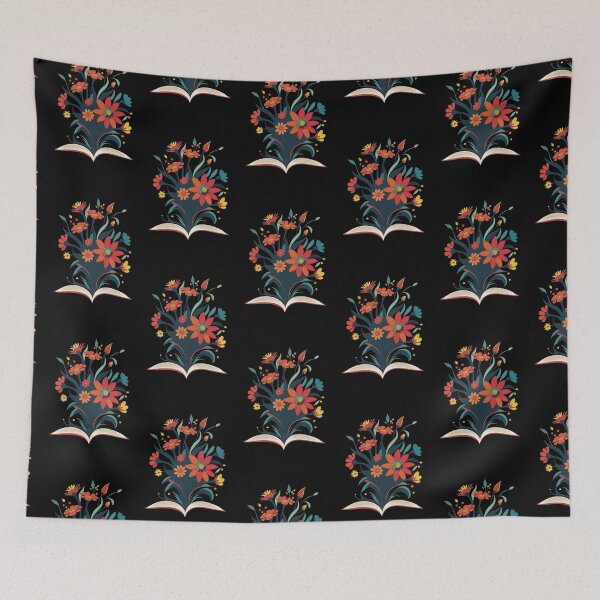 Item preview, Colorful flowers blooming from an open book designed and sold by SimoesArtistry.