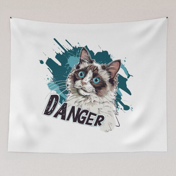 Item preview, Dangerous Ragdoll Cat designed and sold by Liededrom..