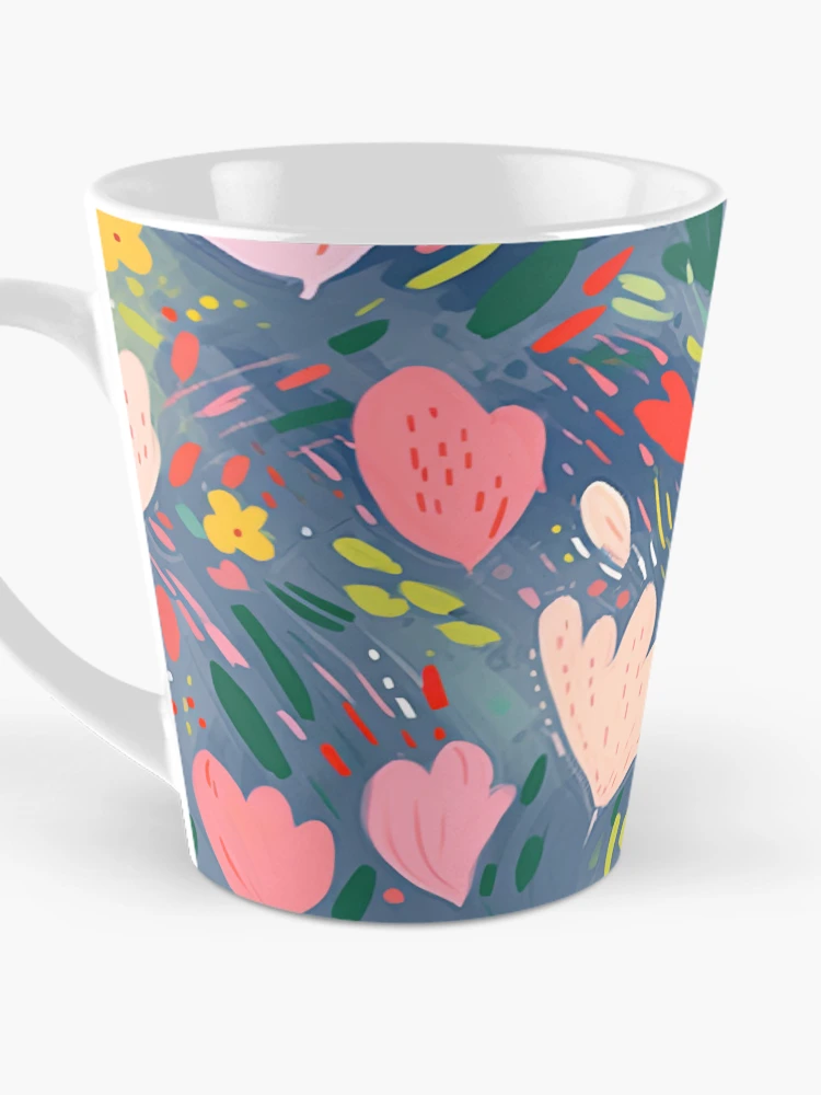 Thumbnail 3 of 4, Coffee Mug, Abstract Spring Floral Pattern designed and sold by bubblegoth.