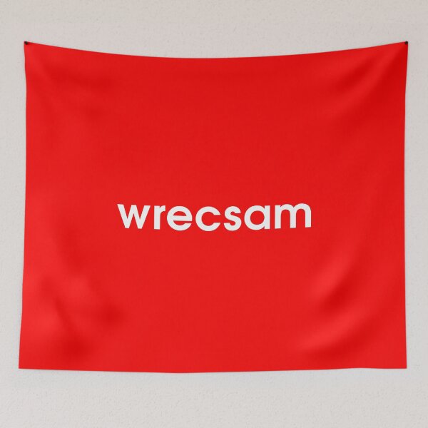 Item preview, Wrecsam Cymru Wales Retro Mod white text designed and sold by ModSupporters.