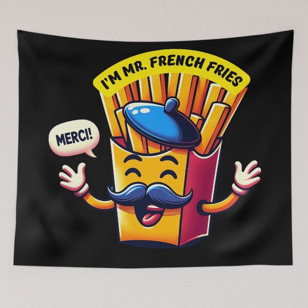 Item preview, I'm Mr. French Fries - Funny Kawaii Design designed and sold by Digi-Bay.