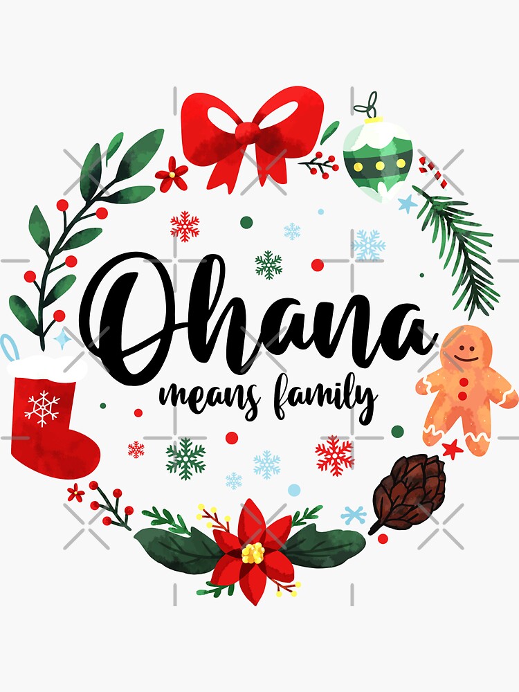 Ohana Means Family Christmas Holiday Matching Vacation