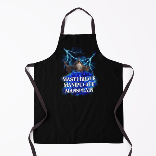 Item preview, masturbate manipulate mansplain wizard meme designed and sold by BoujeeHostage.