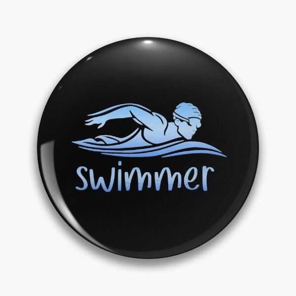 Item preview, Elegant black Blue swimmer ,Swim Swimming Pool dive sport  designed and sold by SOUFIANE1991.