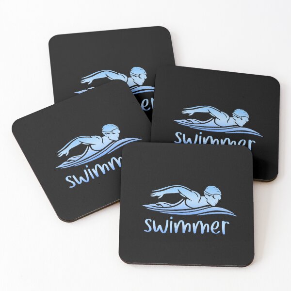Item preview, Elegant black Blue swimmer ,Swim Swimming Pool dive sport  designed and sold by SOUFIANE1991.