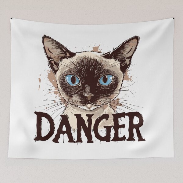 Item preview, Dangerous Siamese Cat designed and sold by Liededrom..
