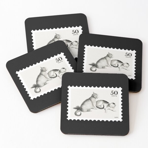 Item preview, Vintage Cats stamp designed and sold by RabbitK.