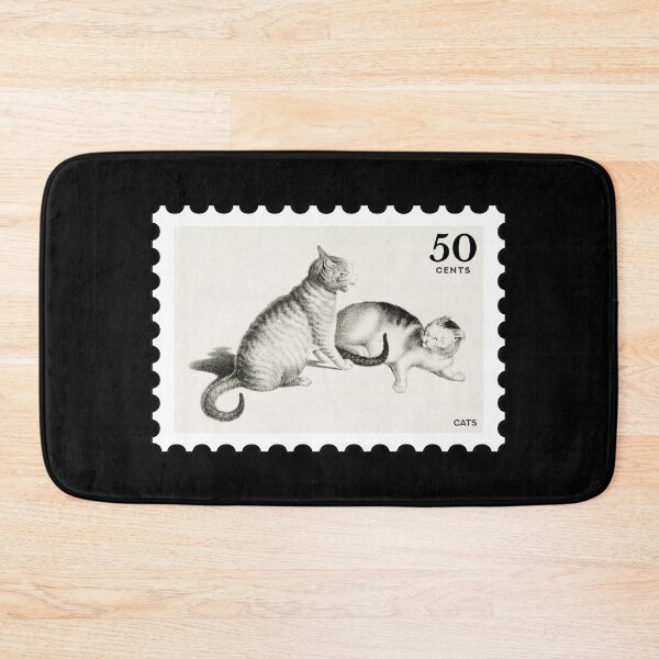 Item preview, Vintage Cats stamp designed and sold by RabbitK.