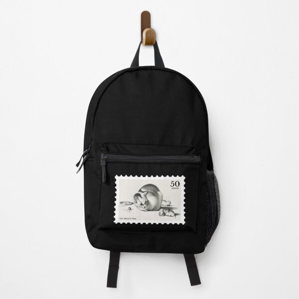 Item preview, Vintage Cat and Kittens stamp designed and sold by RabbitK.
