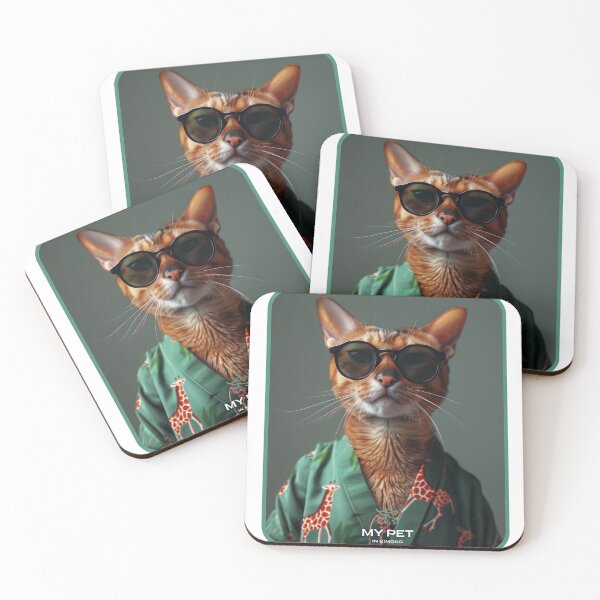 Item preview, Abyssinian Cat, My Pet in Kimono designed and sold by MonicaGoDesign.