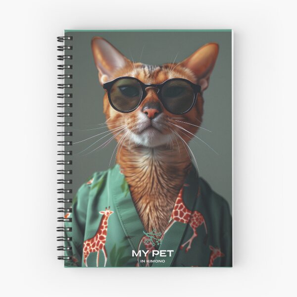 Item preview, Abyssinian Cat, My Pet in Kimono designed and sold by MonicaGoDesign.