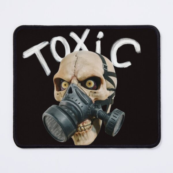 Item preview, Skull with gas mask and writing "Toxic" designed and sold by smartlogo_factory.