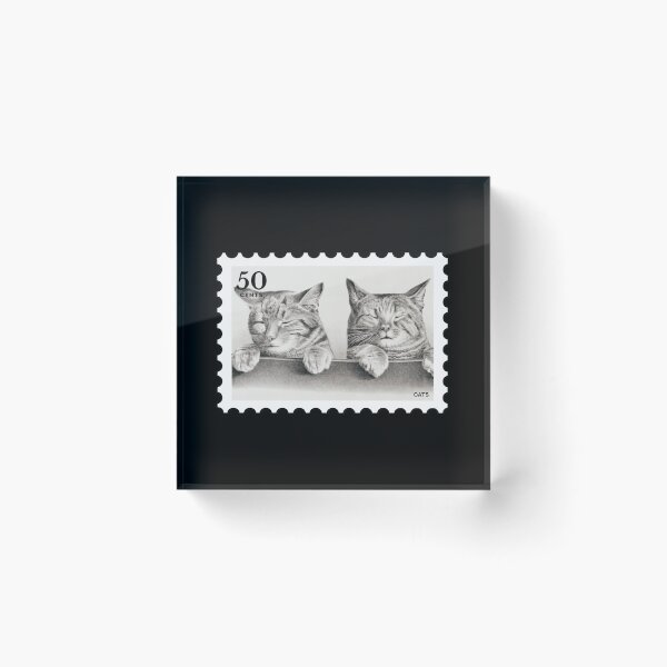 Item preview, Vintage Cats stamp designed and sold by RabbitK.