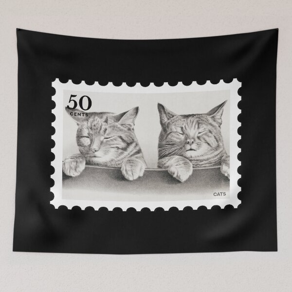 Item preview, Vintage Cats stamp designed and sold by RabbitK.