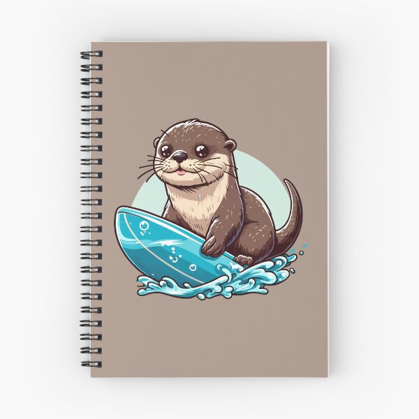 Item preview, Cute Surfing Otter designed and sold by Coffee Lifestyle.