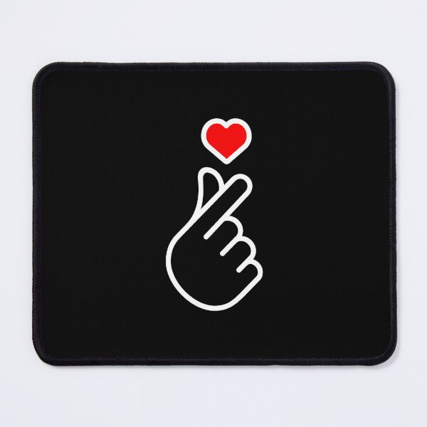 Item preview, White finger heart designed and sold by Eoponest.