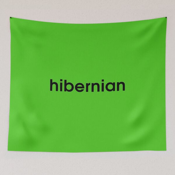 Item preview, Black Hibernian, classic 80s Edinburgh, Green White, Scottish, Hibs designed and sold by ModSupporters.