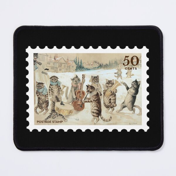 Item preview, Vintage Cat Art stamp designed and sold by RabbitK.