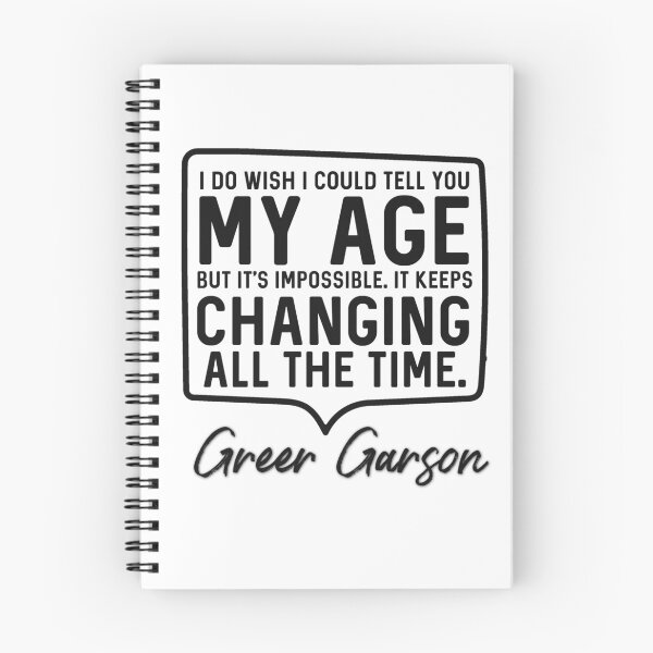Item preview, Greer Garson Quote on aging designed and sold by Arkadina.