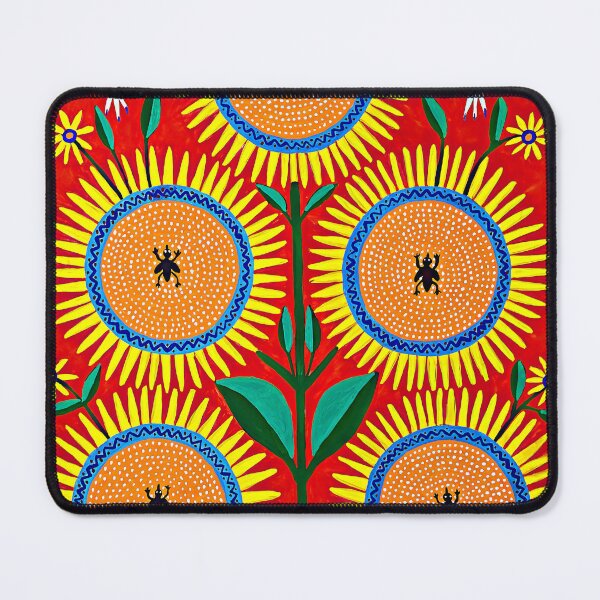 Item preview, Maria Prymachenko, Sunflower with Bees, Famous Ukrainian Artist, Ukrainian Print, Ukrainian Folk Art designed and sold by Artistic Gift Print.