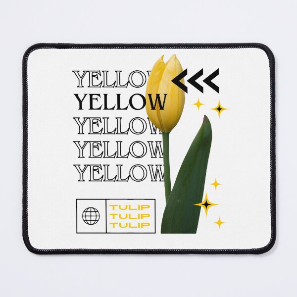 Item preview, Yellow Flower with Black Text  designed and sold by AveryZi.