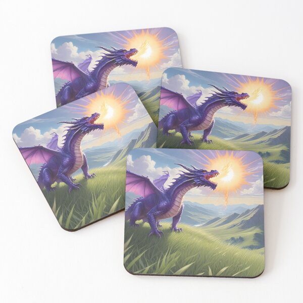 Item preview, Purple Dragon Breathing Fire designed and sold by BougieSouthern.